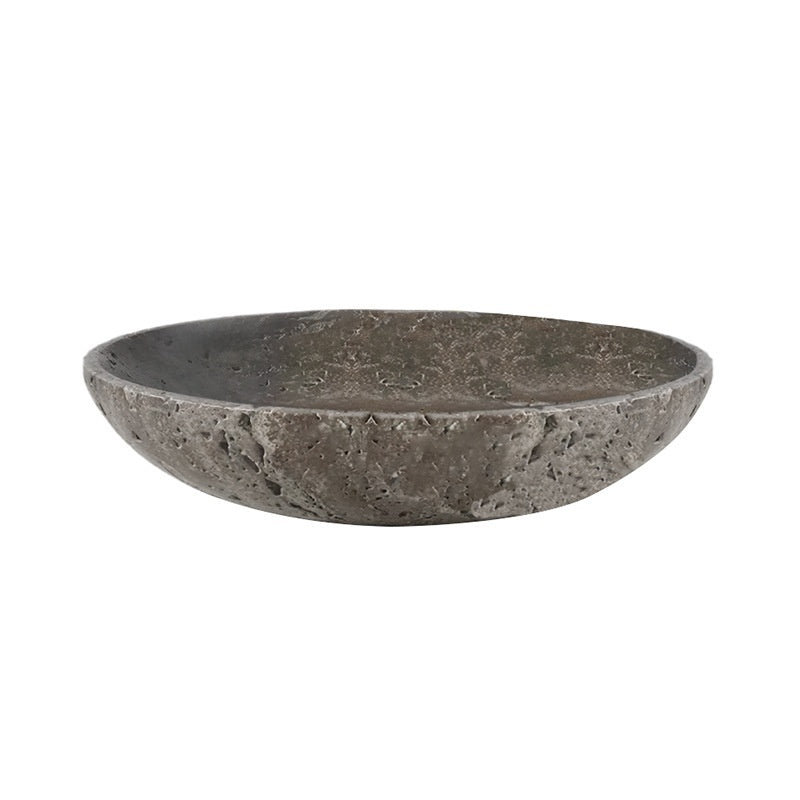 Wabi Sabi Gray Travertine Tray