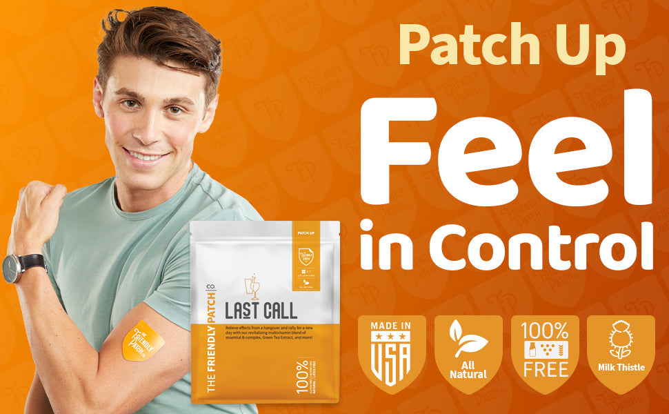 Last Call Patches: DHM & Milk Thistle Hangover Recovery Patches - 8 Pack