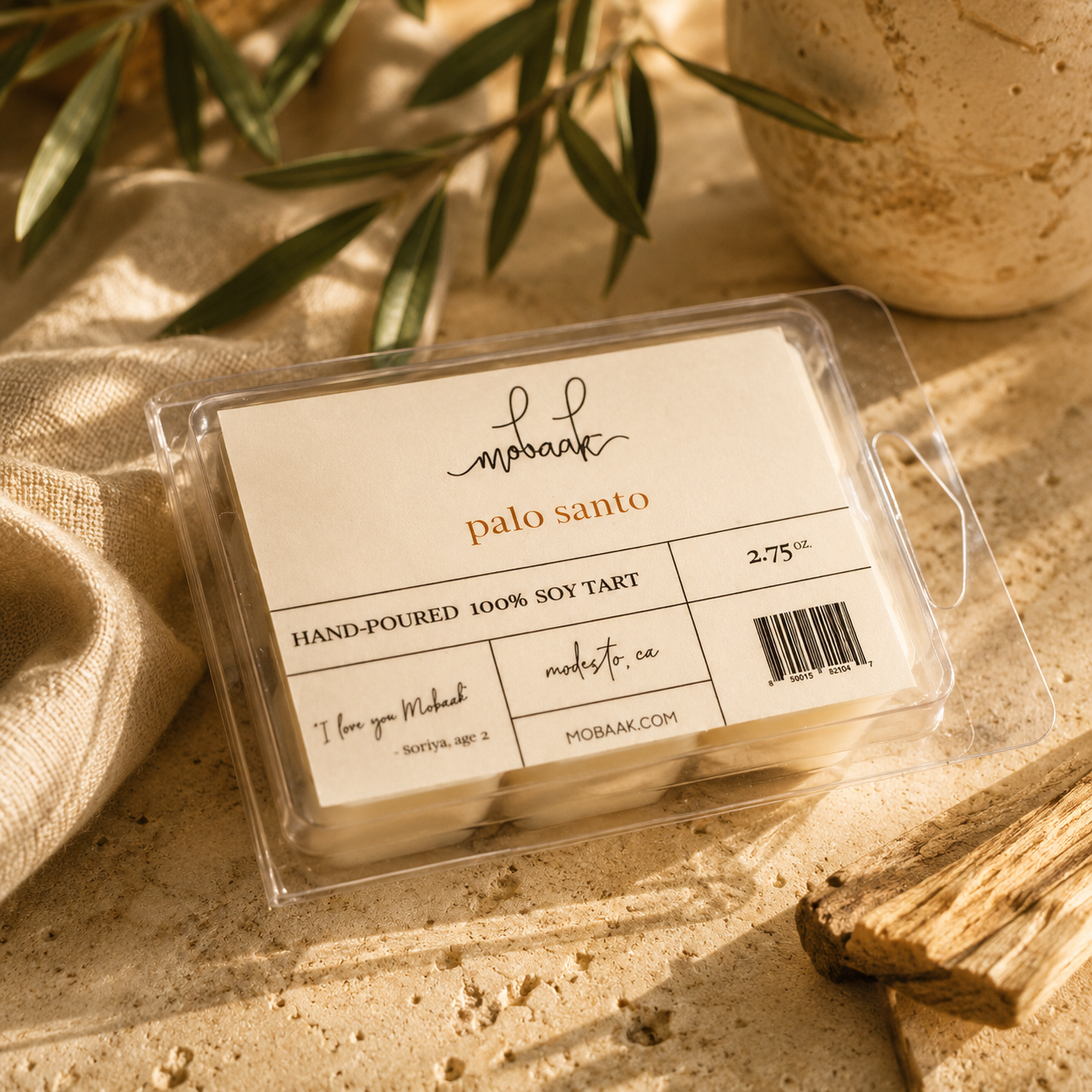 Palo Santo Wax Melt (Wickless Tart)