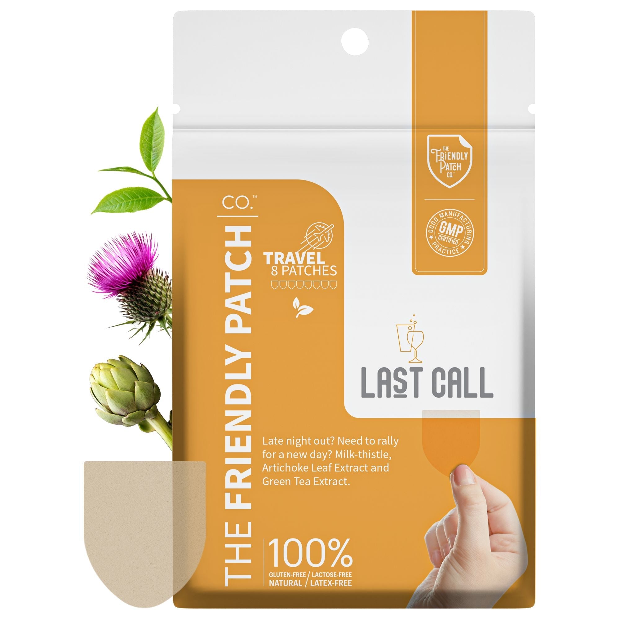 Last Call Patches: DHM & Milk Thistle Hangover Recovery Patches - 8 Pack