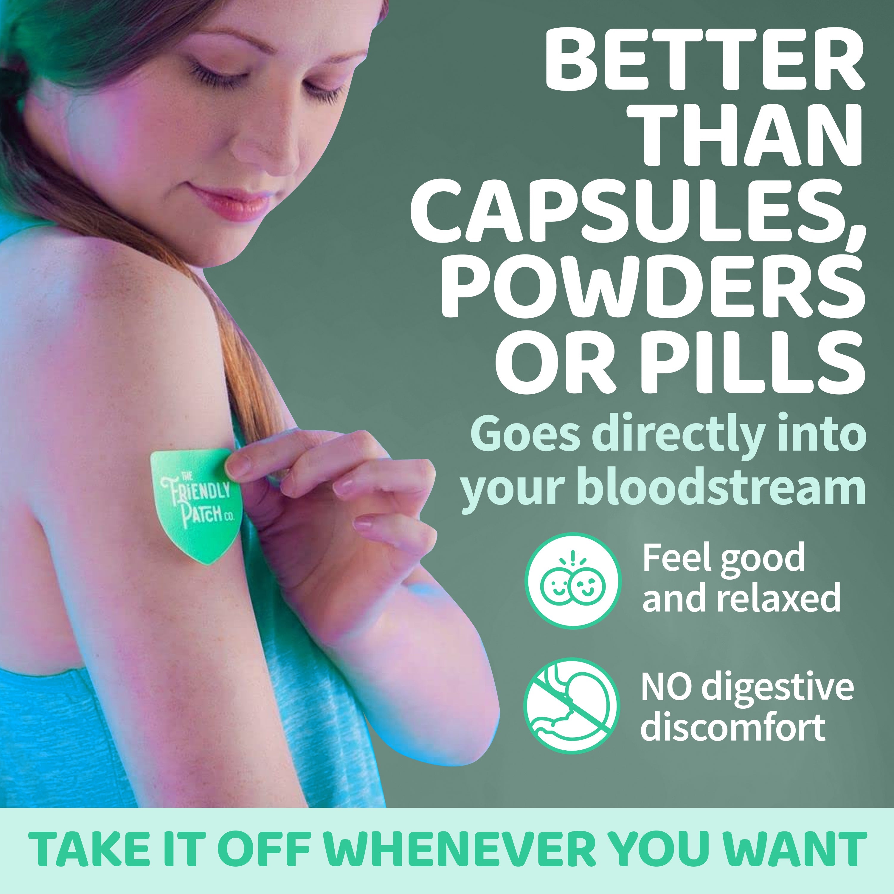 Relax & Let Go Zen Stress Patches with Ashwagandha, L-Theanine, GABA - 28 Patches